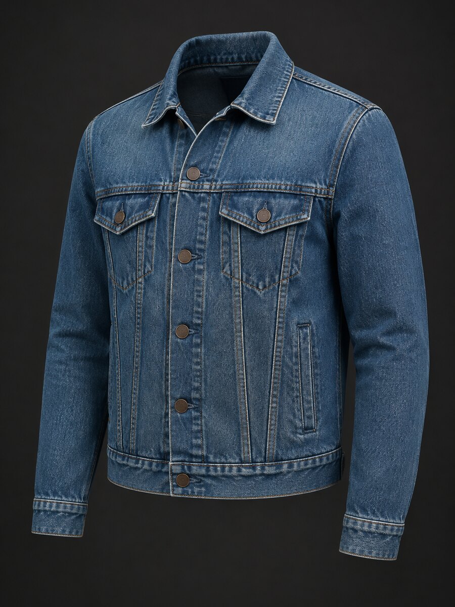Chaqueta denim trucker clásica