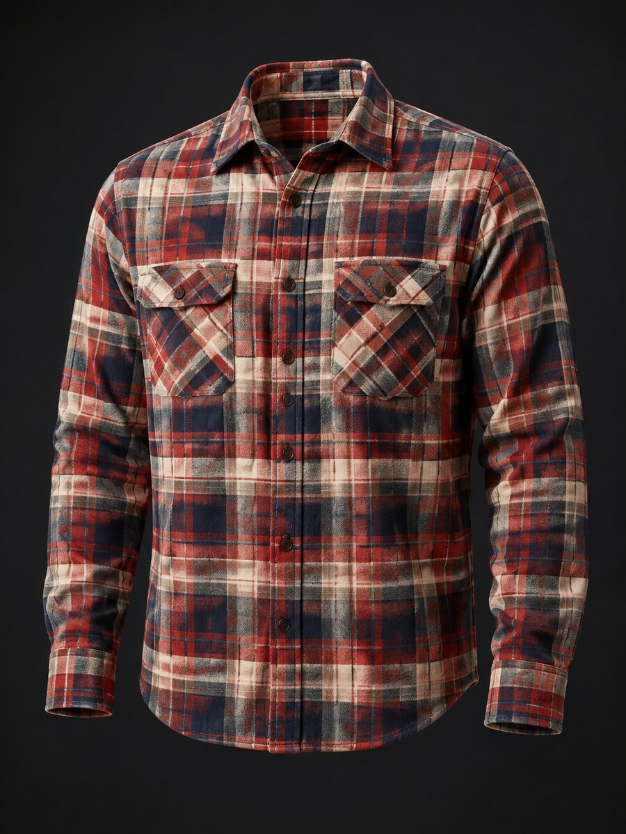 Sobrecamisa franela vintage