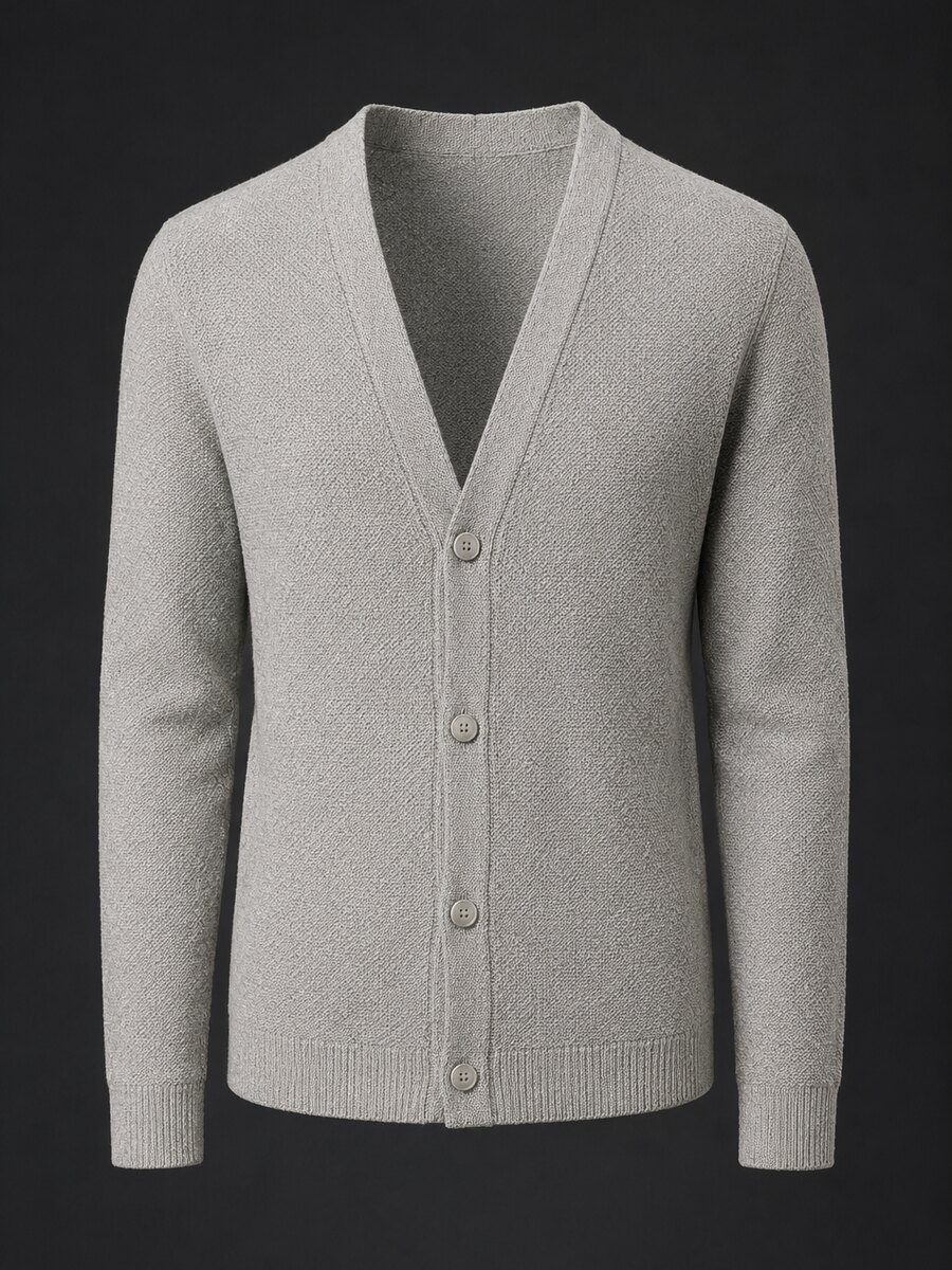 Cardigan europeo texturado